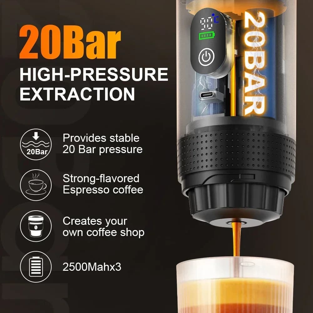 Przenośny ekspres do espresso 3 w 1